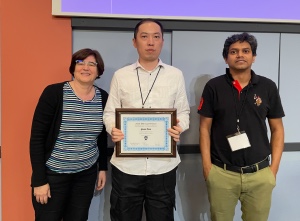 Award photo from Statistical Methods in Imaging Conference 2025